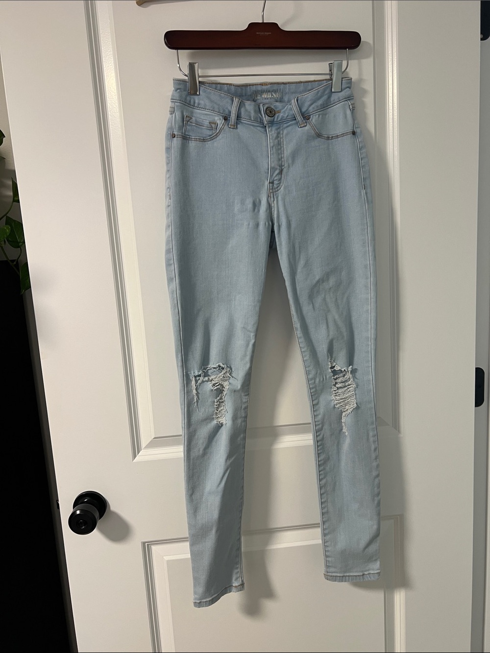 Rewash Light Blue Distressed Skinny Jeans